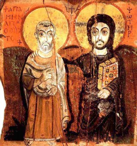 07 ANONYME CHRIST AND THE ABBOT MENA SINAI