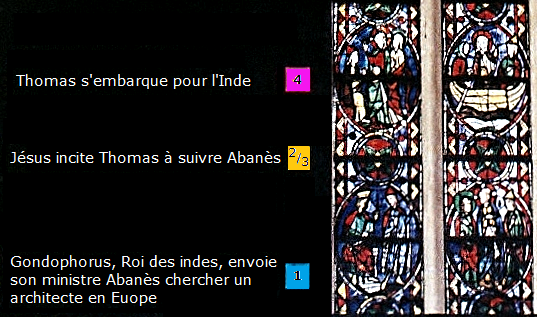 Tours St Thomas vitraux 1-4