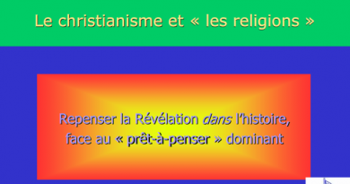 Le christianisme et « les religions »