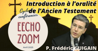 Vidéo EEChO : « Introduction à l’oralité de l’Ancien Testament » Vidéo EEChO : « Introduction à l’oralité de l’Ancien Testament »